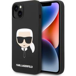 Karl Lagerfeld Coque pour iPhone 14 Plus Karl's Head Noir