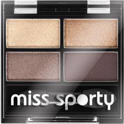 Miss Sporty Quattro Studio Quadruple Eye Shadows - Smoky Brown