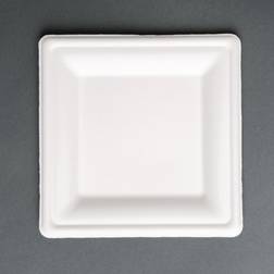 Fiesta Assiettes Carrées en Bagasse x 50