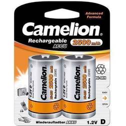 Camelion LR20/D uppladdningsbara batterier 2500 mAh