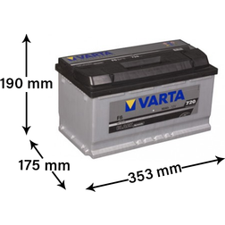 Varta Batterie de démarrage Black Dynamic L5 F6 12V 90Ah 720A