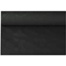 Papstar Nappe damassée, (l)1,2 x (L)8 m, noir