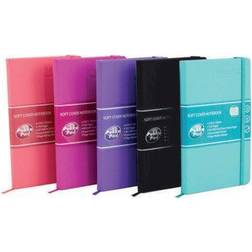 Pukka Pad Signature Soft Cover Notebook Casebound A5 Assorted 5-pack