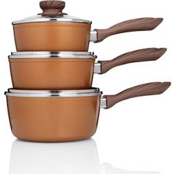 JML Copper Stone Cookware Set with lid 6 Parts