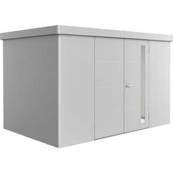 Biohort Neo 2D Metal Garden Shed Double Door In Metallic Quartz (Gebäudefläche )