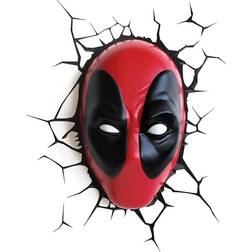 3D Light FX Deco Light Marvel Deadpool Mask Vägglampa