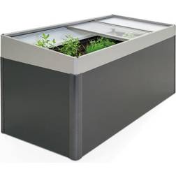 Biohort mistbænk kvartsgrå metallic 2x1 Plantekasse