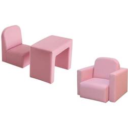 Homcom Kids Mini 2 In 1 Set Armchair Seat