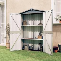 vidaXL Abri de Jardin Gris 107,5x46x183 cm (Surface du bâtiment )