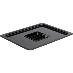 Vogue Polycarbonate 1/2 Gastronorm Lid Black Lock