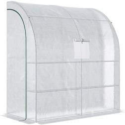 OutSunny Walk-In Lean to Greenhouse w/Window&Door 200Lx