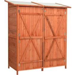 vidaXL Lesath Solid Firwood Double Garden Tool Shed (Gebäudefläche )