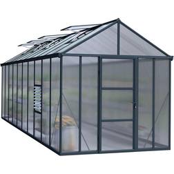 Canopia by Palram Canopia 8 20ft Glory Long Apex Greenhouse with Panels Aluminium Polycarbonat