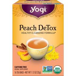 Yogi Tea Detox Herbal Caffeine Free Peach