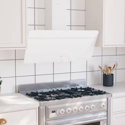 vidaXL Wandafzuigkap 90 cm Staal En Gehard Glas