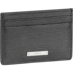 HUGO BOSS Gallery Leather Credit Card Holder Black