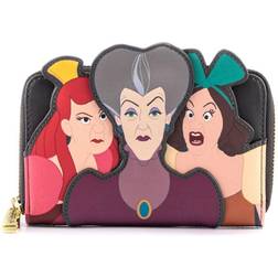 Loungefly Disney Villains Scene Evil Stepmother And Step Sisters Zip Around Wallet