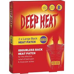Deep Heat Pain Relief Odourless Back Patch - 2 Large