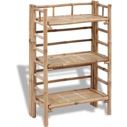 vidaXL 3-tier Plant Rack Bamboo Flower