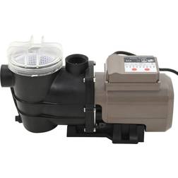 vidaXL Poolpump med timer svart 0,25 HK 8000 L/tim