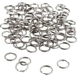 Creativ Company 12mm Round Key Rings - Silver