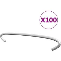 vidaXL 100x Gabion Hooks Galvanised 15cm Gabion