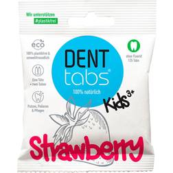 Denttabs Brush Teeth Tablets "Strawberry" Sans Fluor 125 Pièces