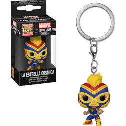 Funko POP Keychain: Marvel Luchadores La Estrella Cósmica Captain Marvel