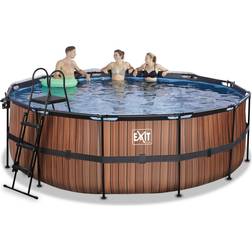 Exit Toys 427x122 cm 12v sandfilter varmepumpe swimmingpool med låg