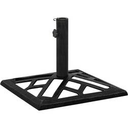vidaXL Umbrella Base Black 44x44x31 Cast Iron Black
