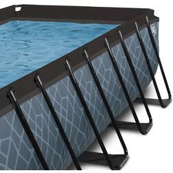 Exit Toys 400x200cm 12v sandfilter swimmingpool med låg