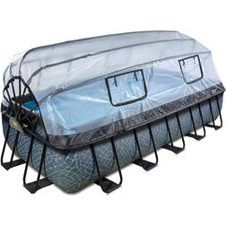 Exit Toys havepool 540x250x100 cm med DOME og sandfilterpumpe-STONE