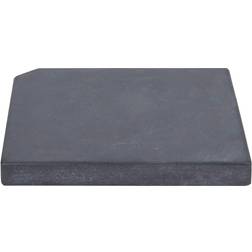 vidaXL Plaque De Poids De Parasol Noir Granite Carré 25 kg