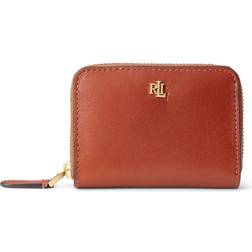 Lauren Ralph Lauren Leather Zip Around Wallet - Brown