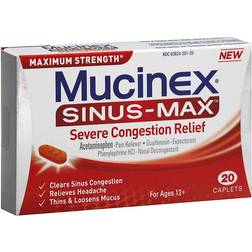 Mucinex Sinus-Max Severe Congestion Relief 20-Count