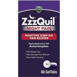 Vicks Zzzquil Nachtelijke Pijnstiller Slaapmiddel 60 Ea