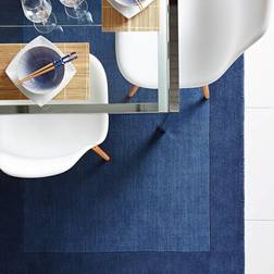 Origin Borders Wool Rugs in Blue