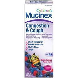 Children's Mucinex Cough & Congestion Liquid Very Berry - 6.8