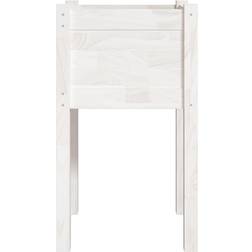 vidaXL plantekasse 40x40x70 fyrretræ hvid Plantekasse