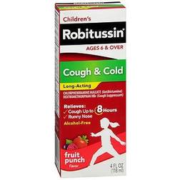 Robitussin Long-Acting Cough & Cold Relief Liquid Fruit Punch 4 - Fruit Punch 4