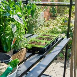 Halls Greenhouses Juliana Drivhusbord Qube 66 Aluminium