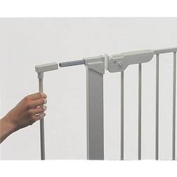 BabyDan Extend A Gate sikkerhedsgitterforlænger, 2 forlængere, 14cm, sølv