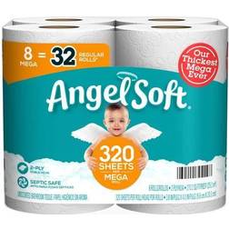 Angel Soft Mega Toilet Paper 8 Rolls