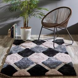 Origin 3D GEO Diamond Rugs In Grey