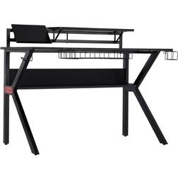 Homcom Gaming Desk Computer- Black