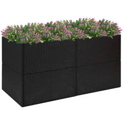 vidaXL plantekasse 157x80x80 polyrattan