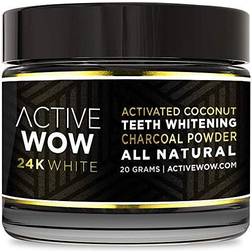 Active Wow 24K White Charcoal Teeth Whitening Powder