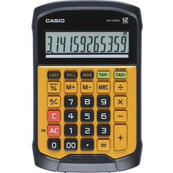 Casio WM-320MT Desk calculator Yellow, Black Display (digits) 12 solar-powered, battery-powered (W x H x D) 145 x 36 x 195 mm