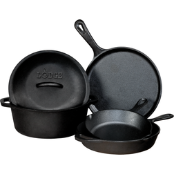 Lodge Cast Iron med låg 5 dele