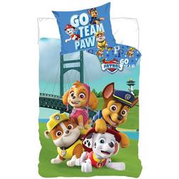 BrandMac Paw Patrol Juniorsengetøj 100x140 Go team Paw 100x140cm